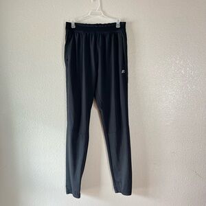 Russell Athletic Black Slim Tapered Performance Track Pants